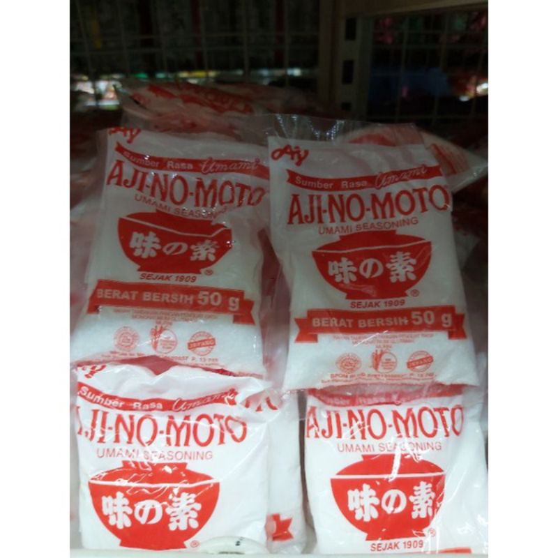 

AjINO MOTO PENYEDAP RASA MICIN/VETSIN 50 GRAM