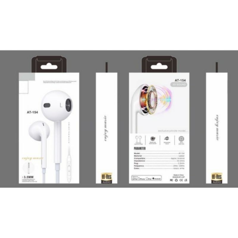 Headset Extra Bass J AT154 stereo