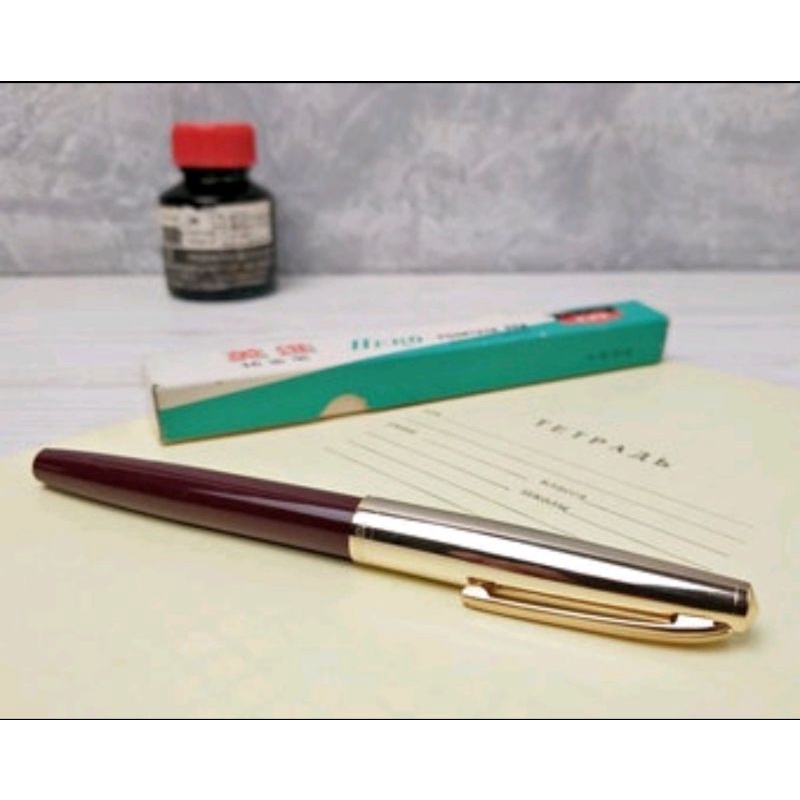 

Vintage Fountain Pen Hero 330 With Box Ori Hero Pen - New Old Stock