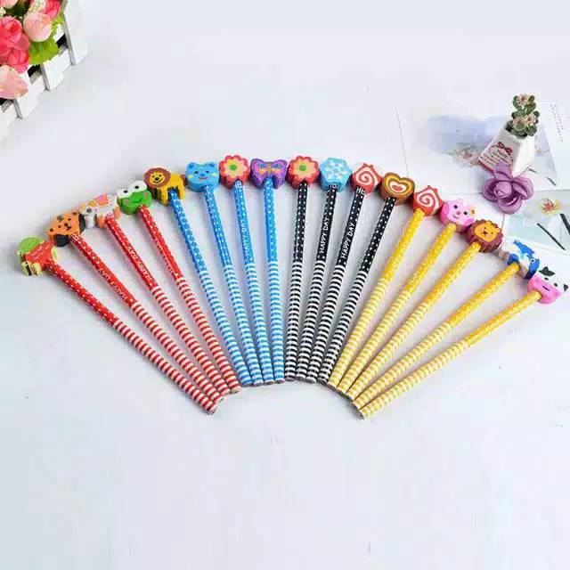 

Pensil kayu gambar kartun HB untuk anak sekolah