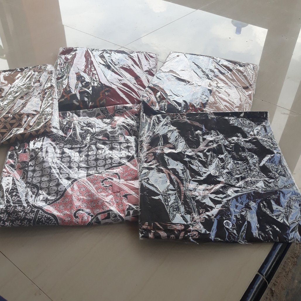 Tey-17 Batik Wanita Asj Sa Hrb026 Kenongo Kemeja Tosca Pendek