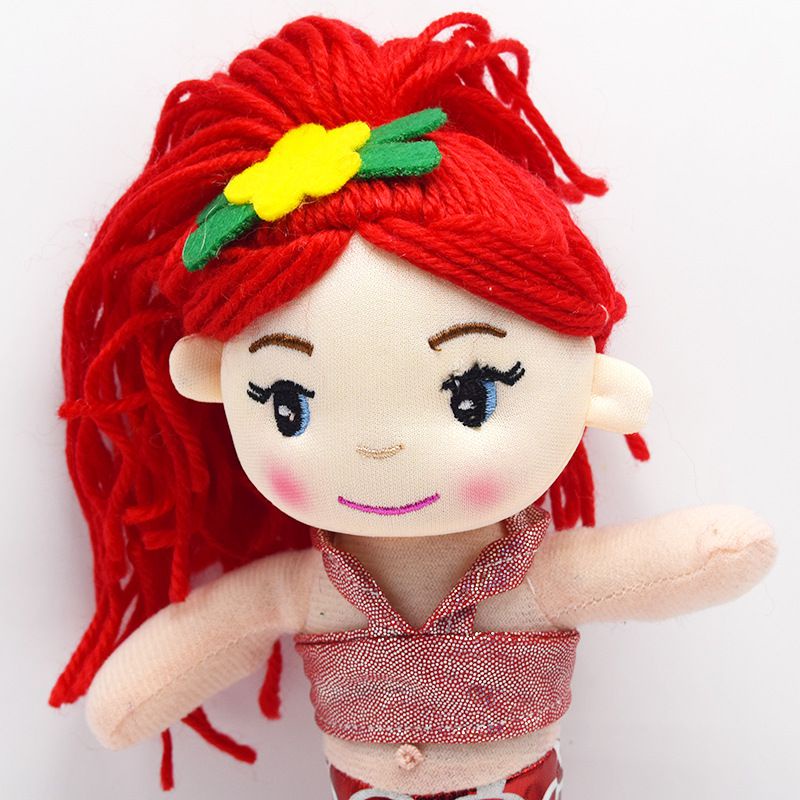 30cm Red Pink Purple Yellow Cute Mermaid Princess Plush Doll Stuffed Toy Girl Kids Birthday Gift