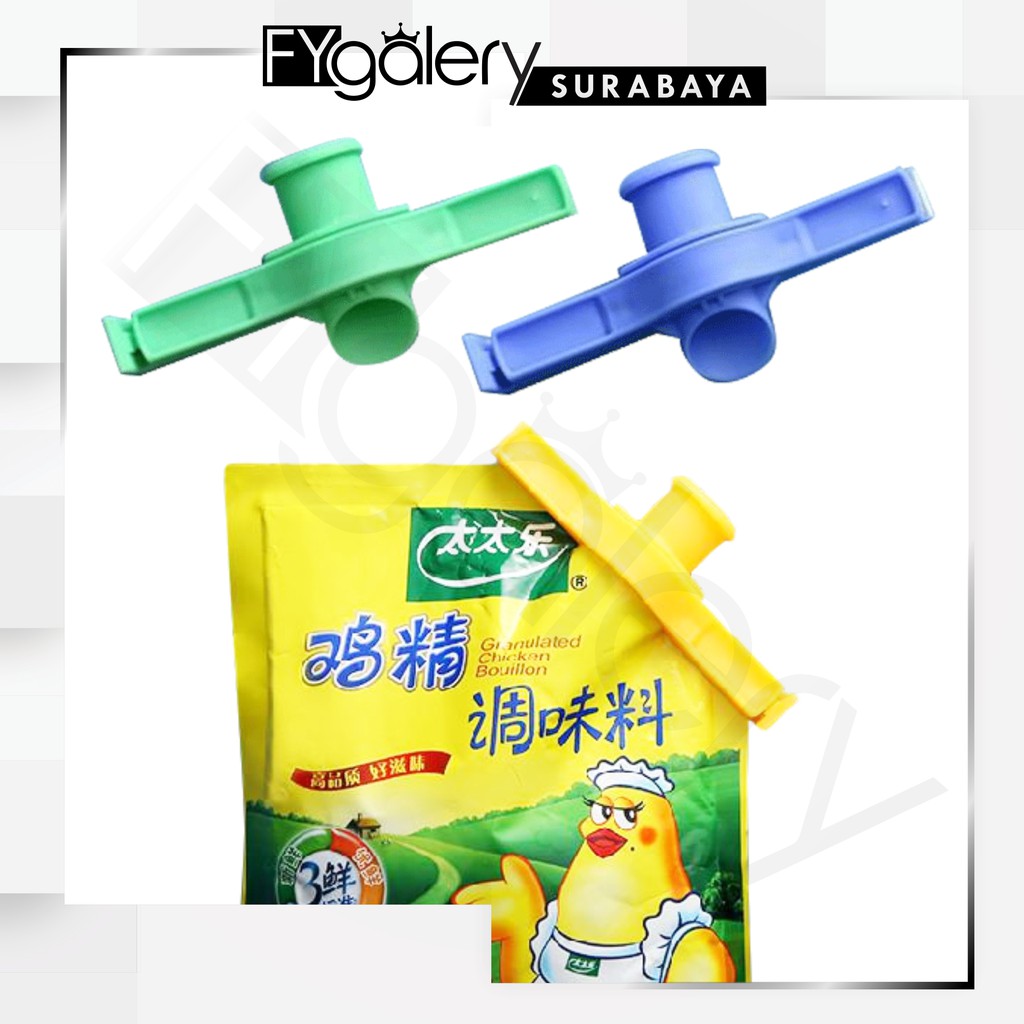 FYGALERYSURABAYA HL0176 Klip Segel Plastik Penutup Makanan Clip Penjepit Kemasan Snack Food Sealer