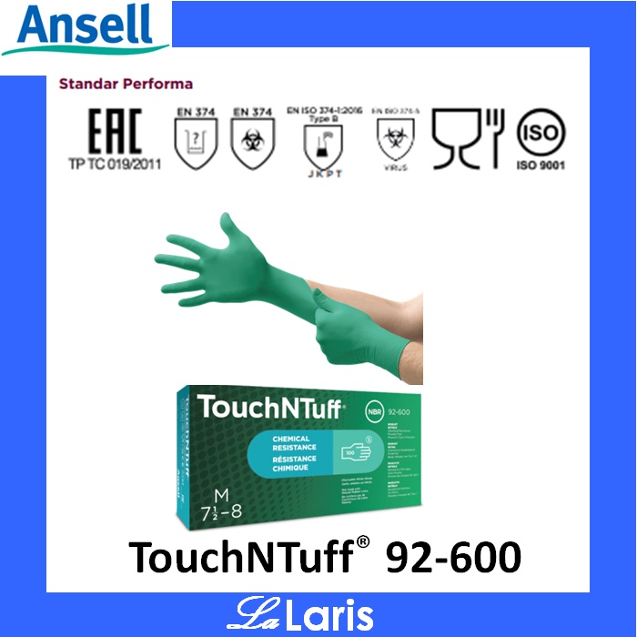 Sarung Tangan Food Grade Rumah Tangga Dapur Nitril Ansell 92-600