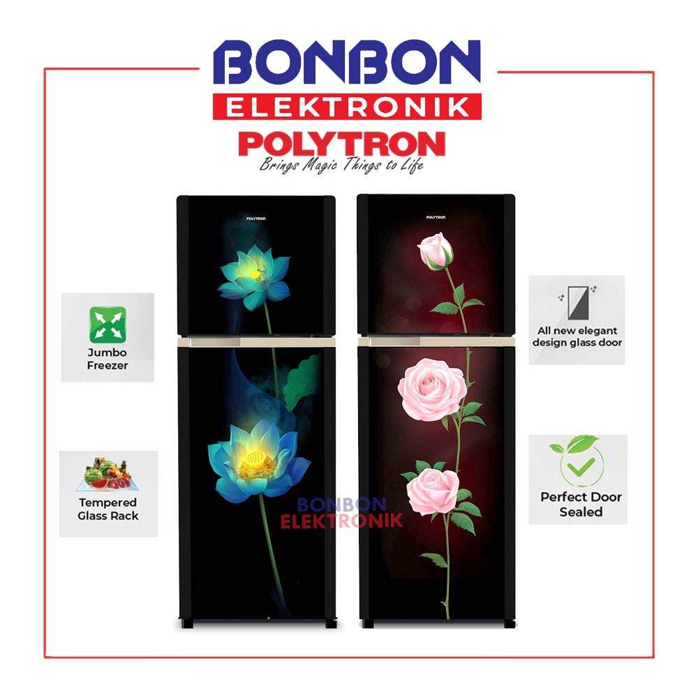 Polytron Kulkas 2 Pintu 220L PRM 23OLX / 23ORX Belleza 23 ORX