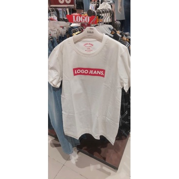 kaos atasan wanita original logo jeans