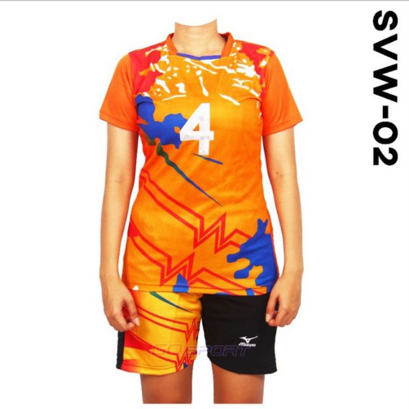 Setelan Voli Mizuno Wanita jersey volly wanita baju voli stelan mizuno baju voli sublim