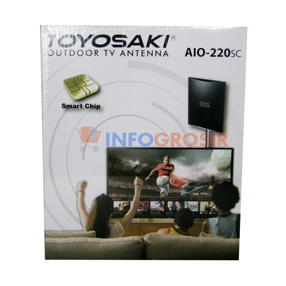 Antena TV Booster Outdoor Indoor Digital Toyosaki AIO 220 full HD