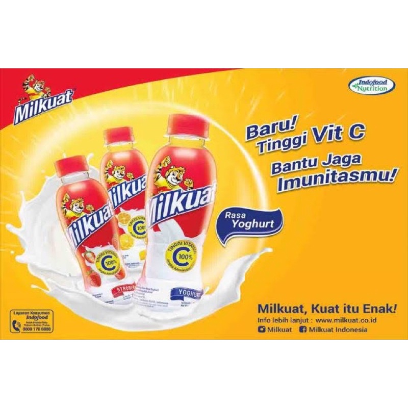 Milkuat Susu Botol Tinggi Vitamin C 180ml