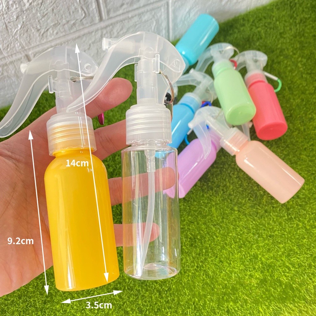 Botol Semprot Kosong Portable Reusable 60ml Dengan Gantungan Kunci