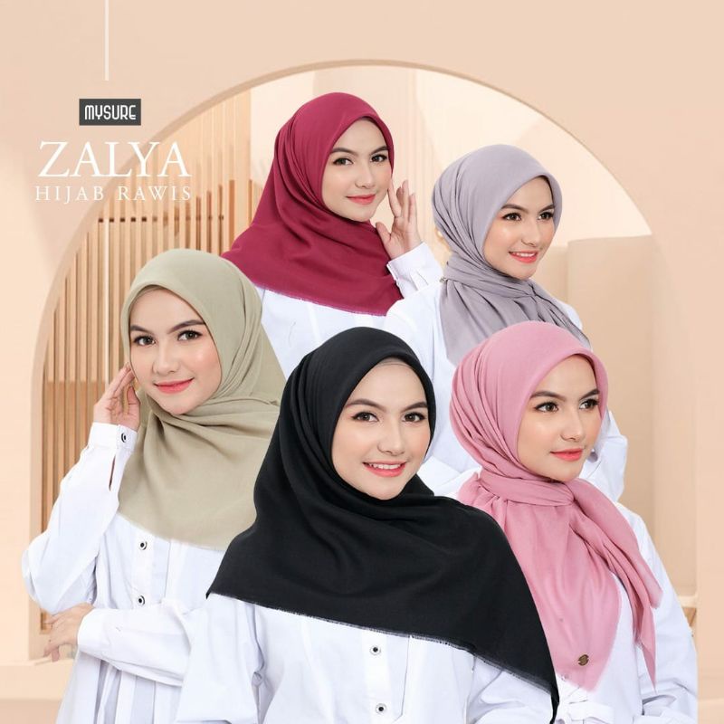 HIJAB SEGIEMPAT ZALYA HIJABRAWIS || MYSURE