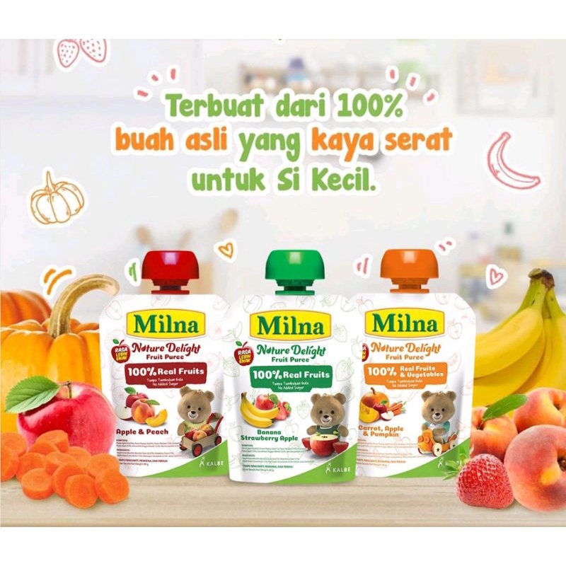 Milna Nature Delight 80 Gr Fruit Puree