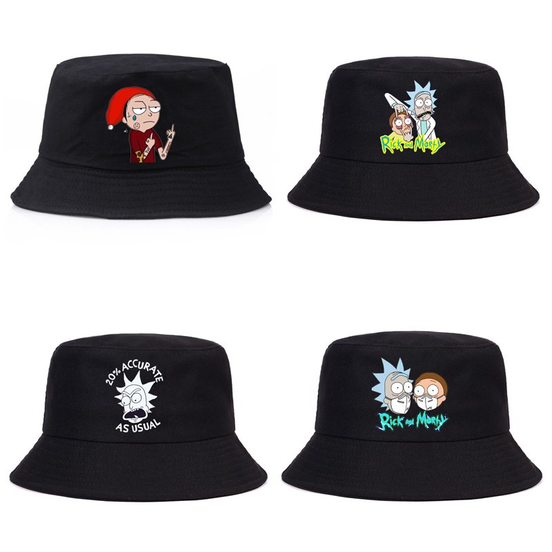 bucket hat for men women summer funny cartoon bucket cap bob hat hip hop fisherman hat