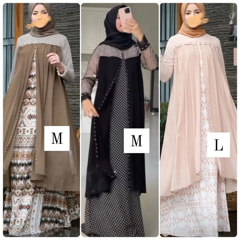 alula dreas by javina official , gamis premium mewah