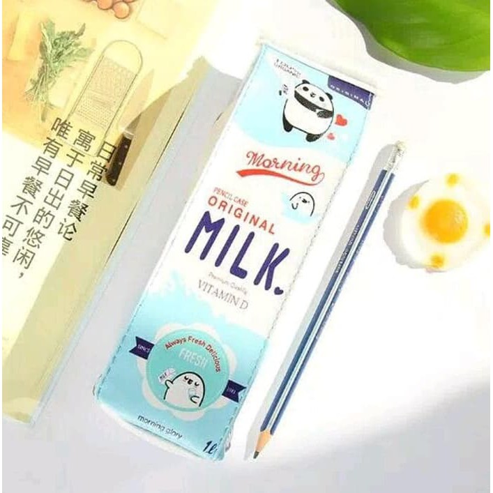 

Hot Sale Tempat Alat Tulis Atau Kotak Pensil Unik Berbentuk Kotak Susu