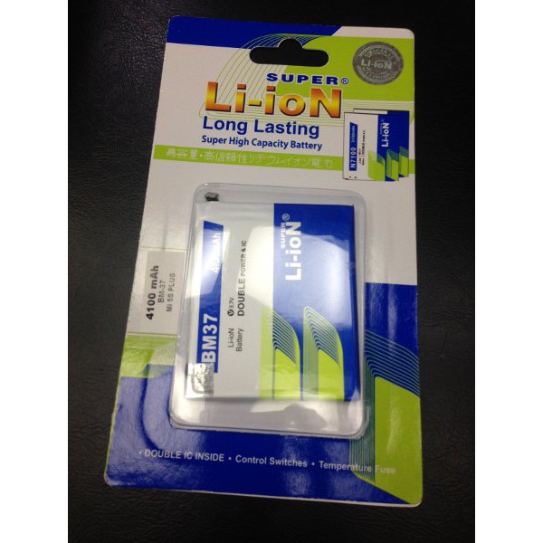 MURAHHH   Baterai Socket Tanam Xiaomi Mi 5s Plus Mi5s Plus BM37 4100Mah Super Li-Ion Double Ic