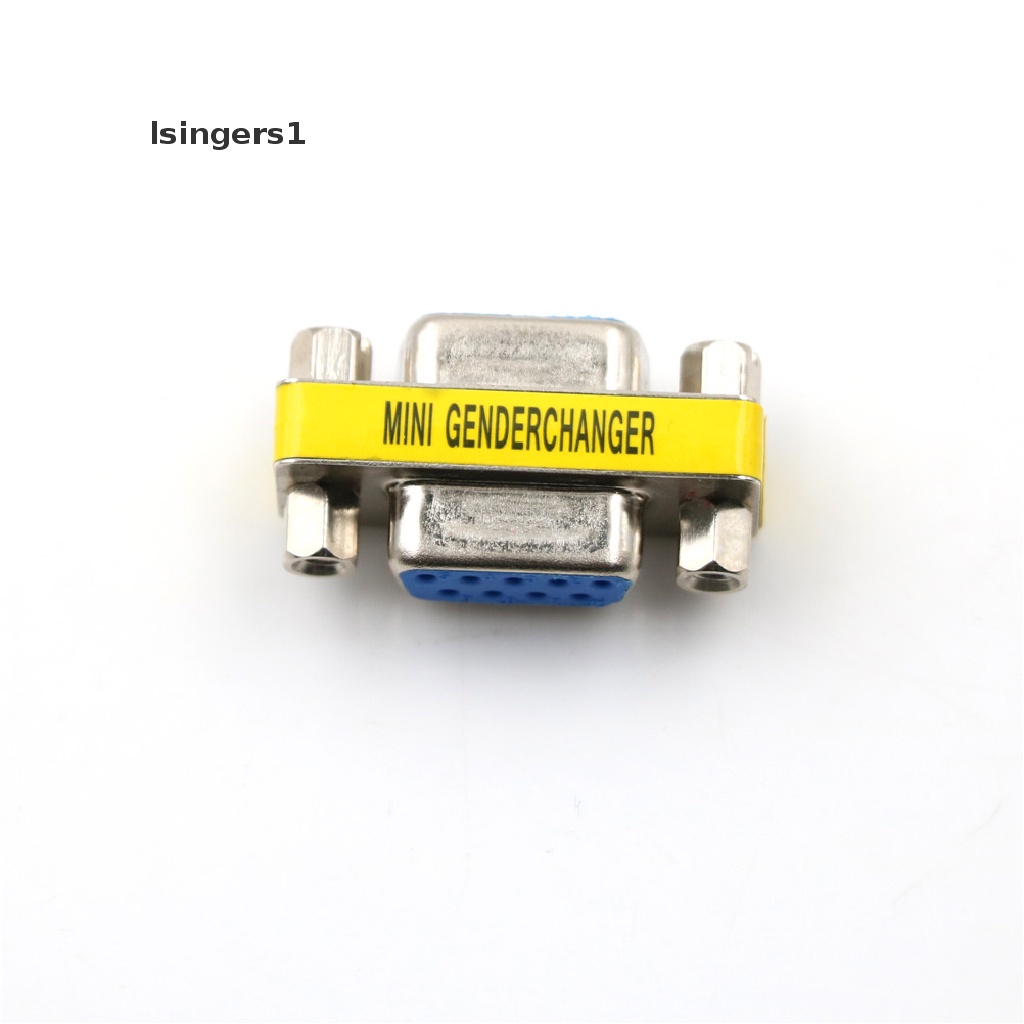 (lsingers1) Rs-232 DB9 9 Pin Female Ke Female Untuk Gender Changer