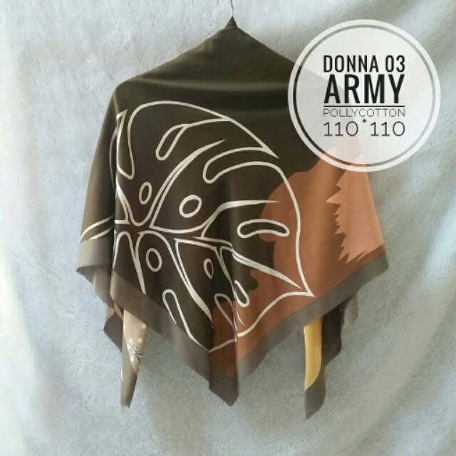 Hijab segi empat motif - jilbab satin motif -DONNA 03 (zaena_hijab)