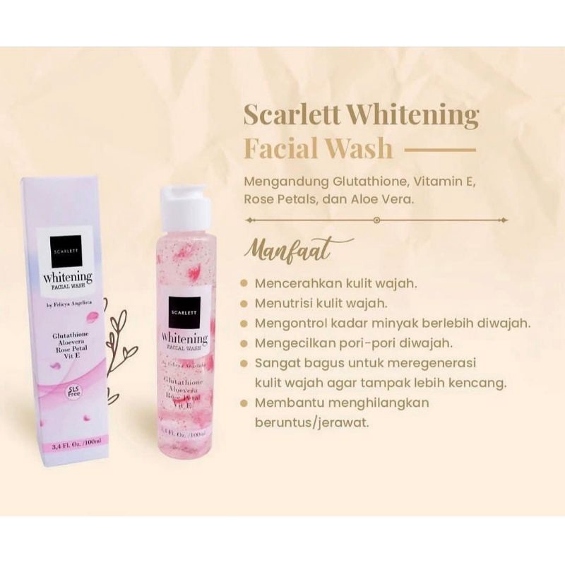 Scarlett Whitening Facial Wash