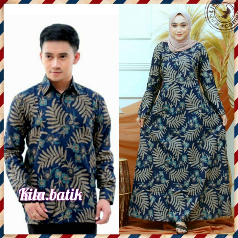 Maura Couple Sania Ruffle Batik Couple ori Ndoro jowi DNT Garansi Termurah S M L XL XXL