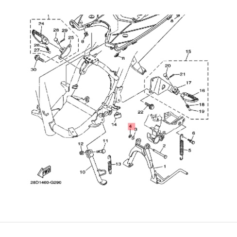 circlip clip klip as standar tengah mio lama sporty smile soul fino karbu nouvo original ygp