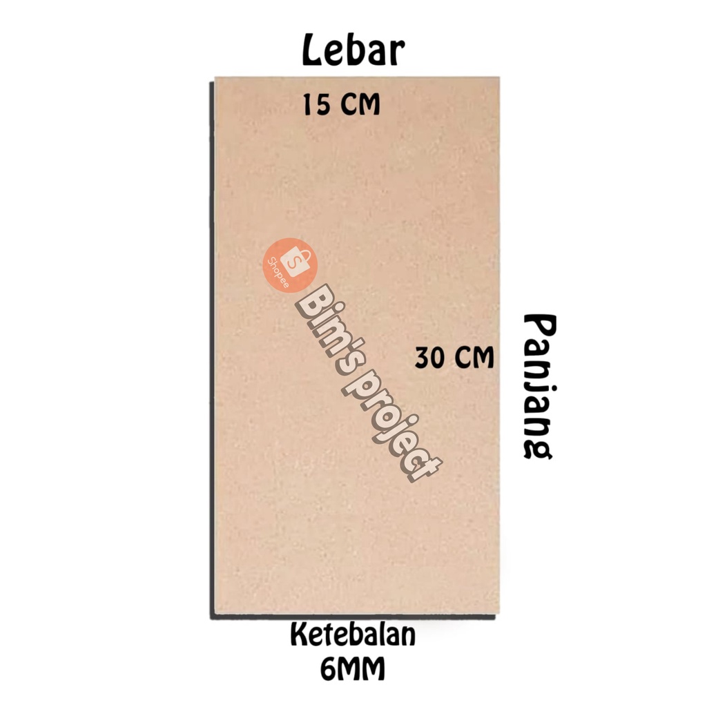 KAYU PAPAN MDF 15X30