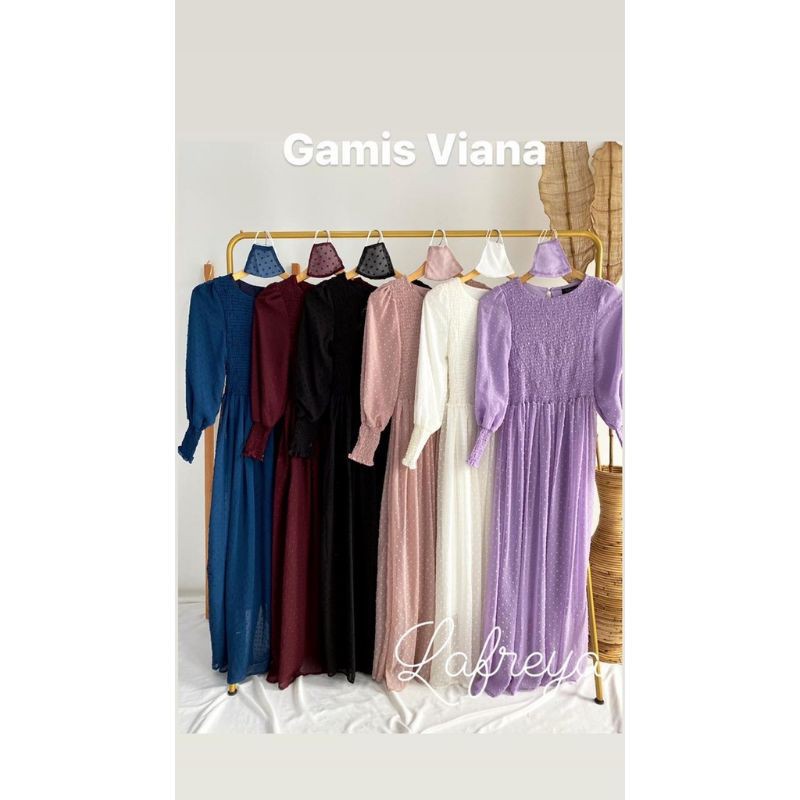 Gamis brukat smoke dari lafreya
