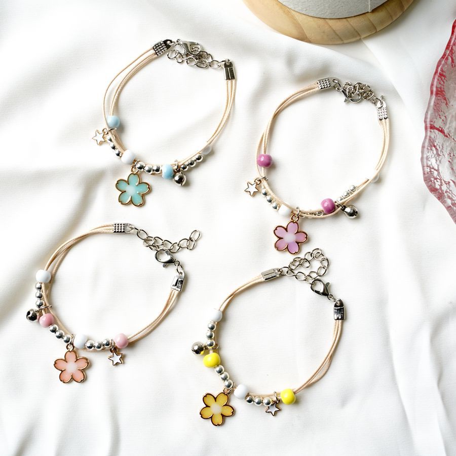 [Big Sale]1 Pcs Gelang Wanita Korea Gelang Couple Sahabat Manik Tali  Braided Bracelet/Friendship Adjustable Fashion Aksesoris-2