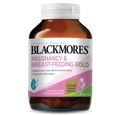 Blackmores Pregnancy & Breastfeeding Gold (Suplemen Ibu Hamil & Menyusui / Program Kehamilan)-PREGNANCY 120 TAB