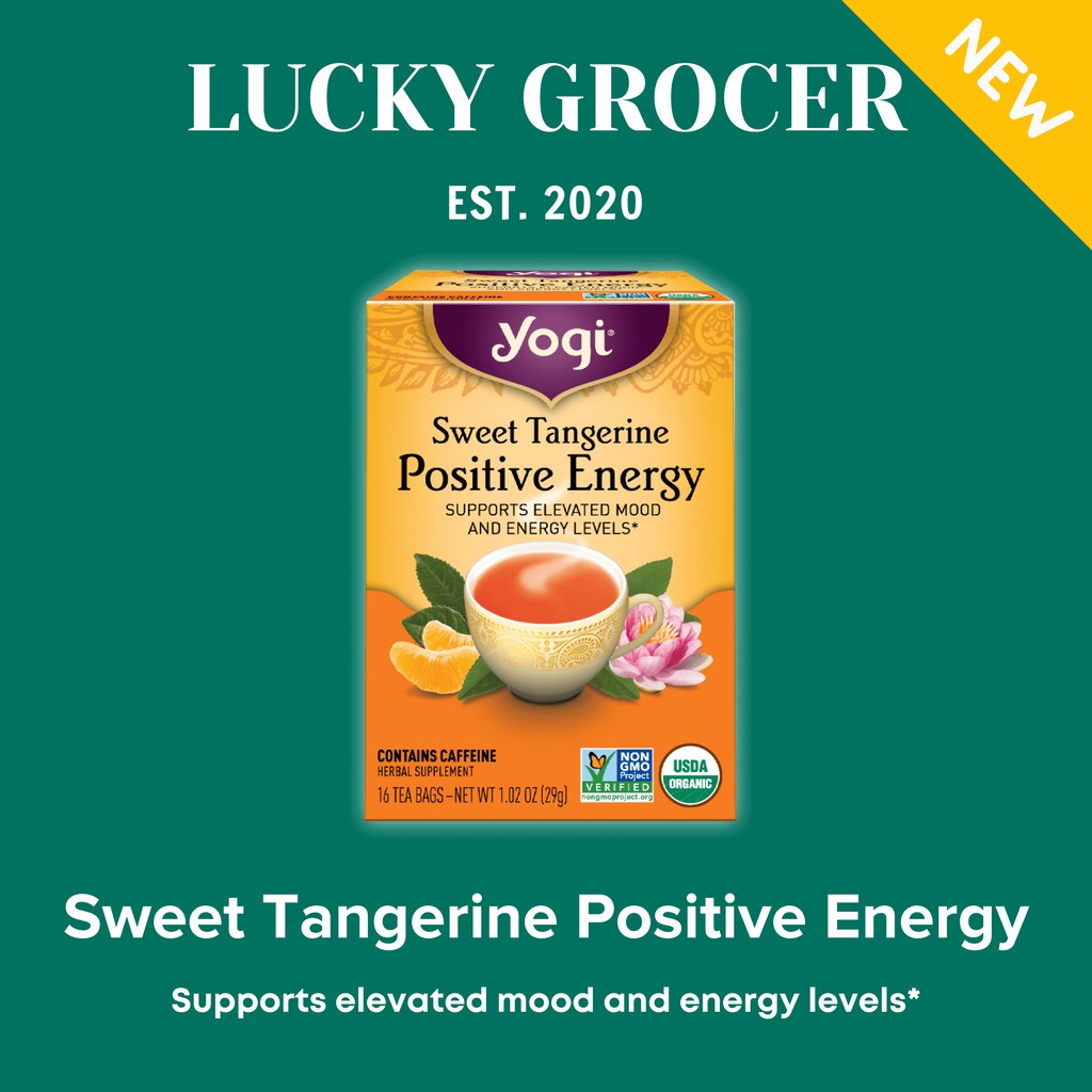 

Yogi Tea Sweet Tangerine Positive Energy Tea Teh Hitam Assam Organik Herbal Sehat 80mg Caffeine