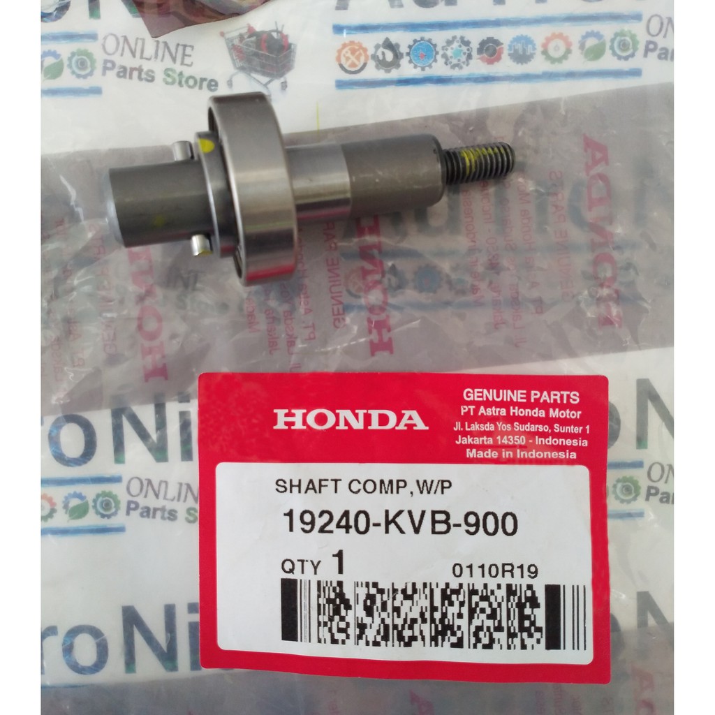 As Bearing Shaft Comp Water Pump Radiator 19240-KVB-900 Original Honda Vario 110 Techno Karburator 1