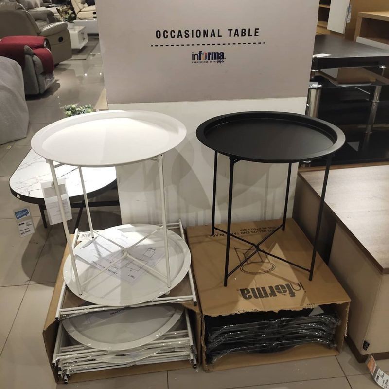 Meja sisi helios informa/Meja samping/Meja  unik  murah/meja bulat informa/meja minimalis modern