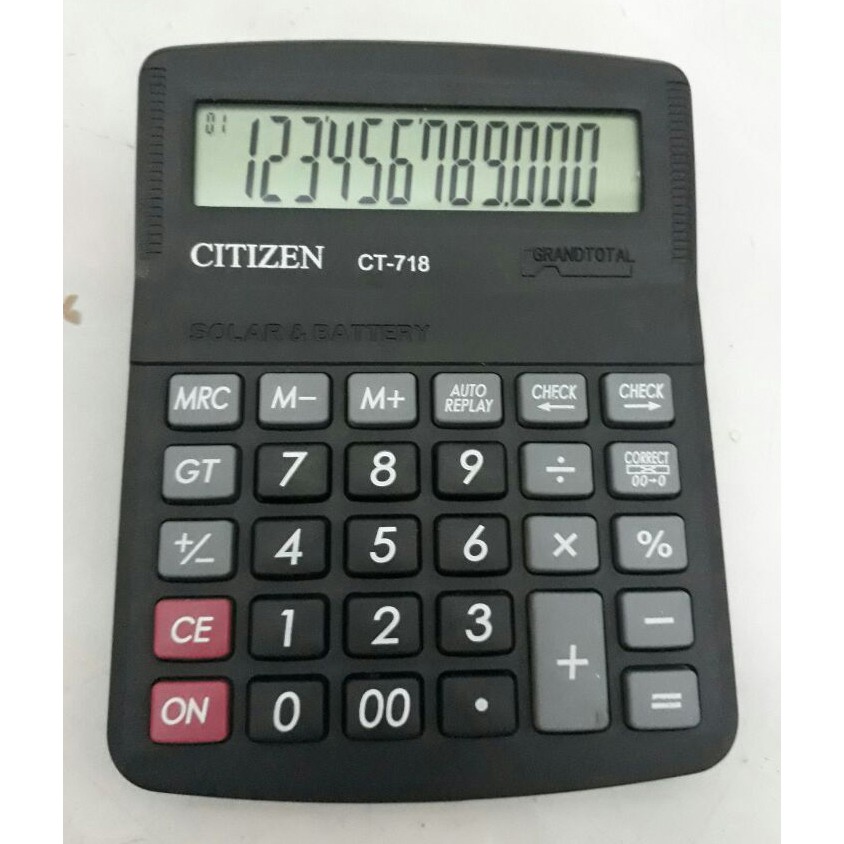 KALKULATOR CITIZEN CT 718 / KALKULATOR CITIZEN / KALKULATOR 12 DIGIT