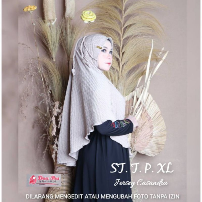 SailaHijab,,JILBAB DOA IBU SYIRIA PLISKET XL JERSY CASANDRA/BERGO TALI TAMBANG/NON PET ANTILETOY