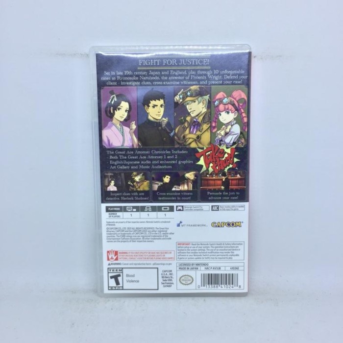 Nintendo Switch The Great Ace Attorney Chronicles