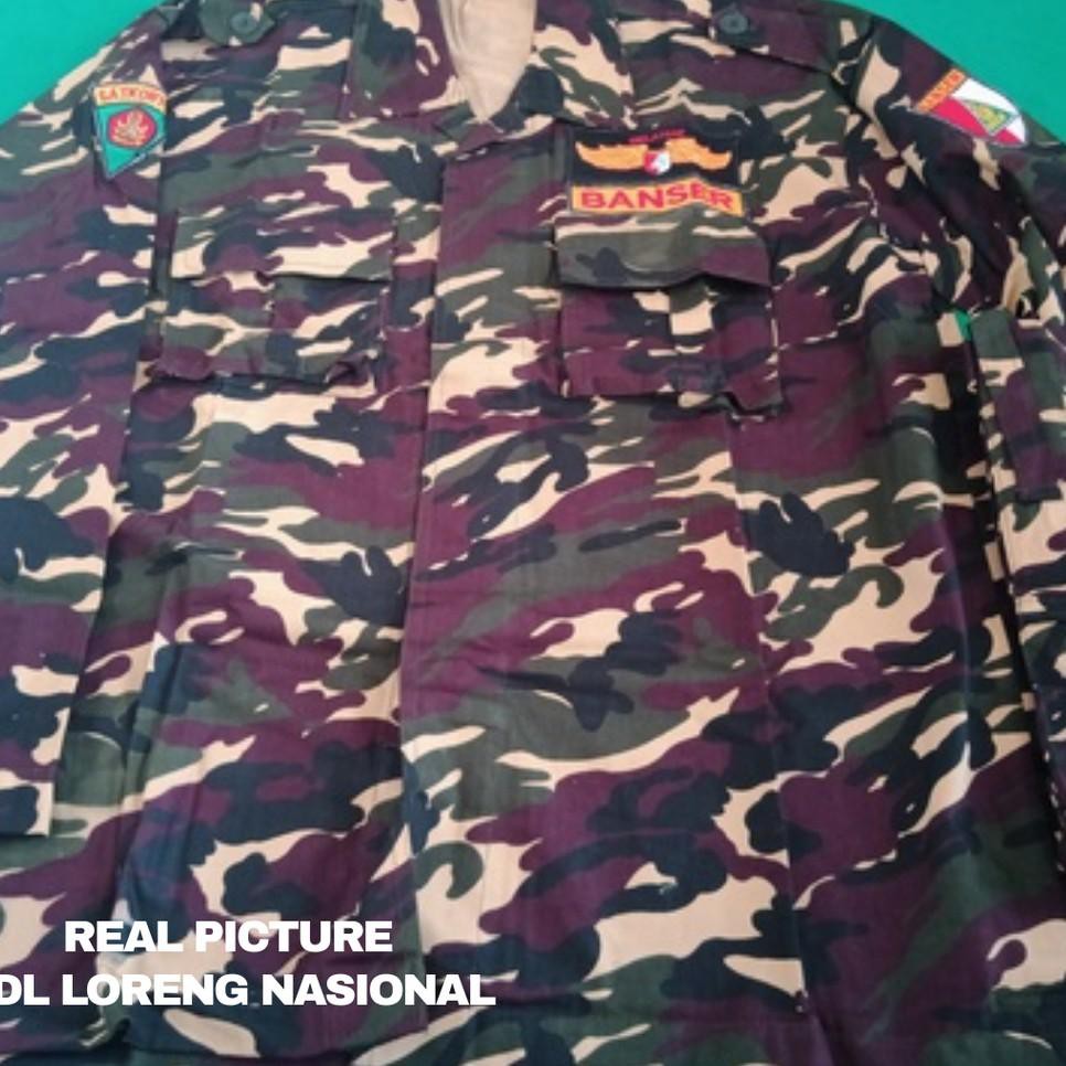 Baju PDL Seragam Banser Loreng Nasional Nato Terbaru Anti Luntur Katun Twill Terlaris Ori Murah COD