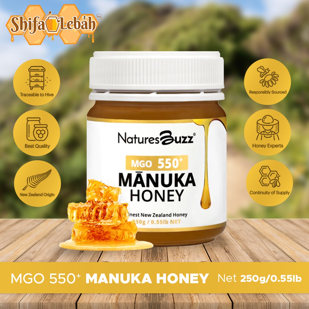 

Natures Buzz Manuka Honey MGO550+ 250 gram