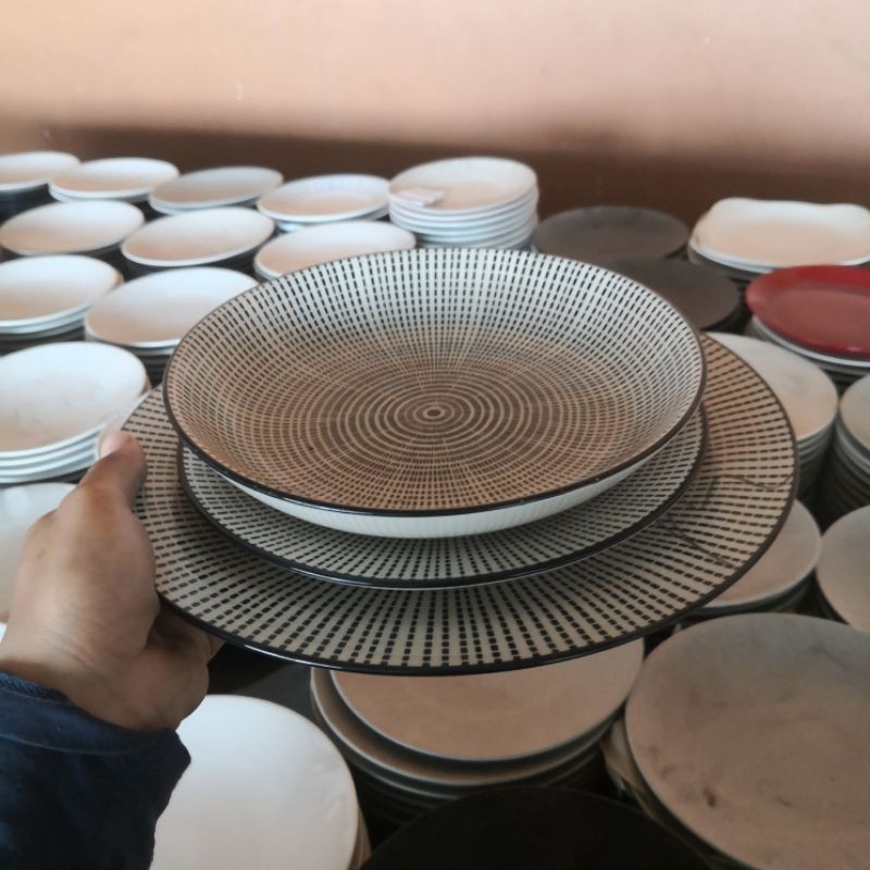 set tableware plate bowl ceramic