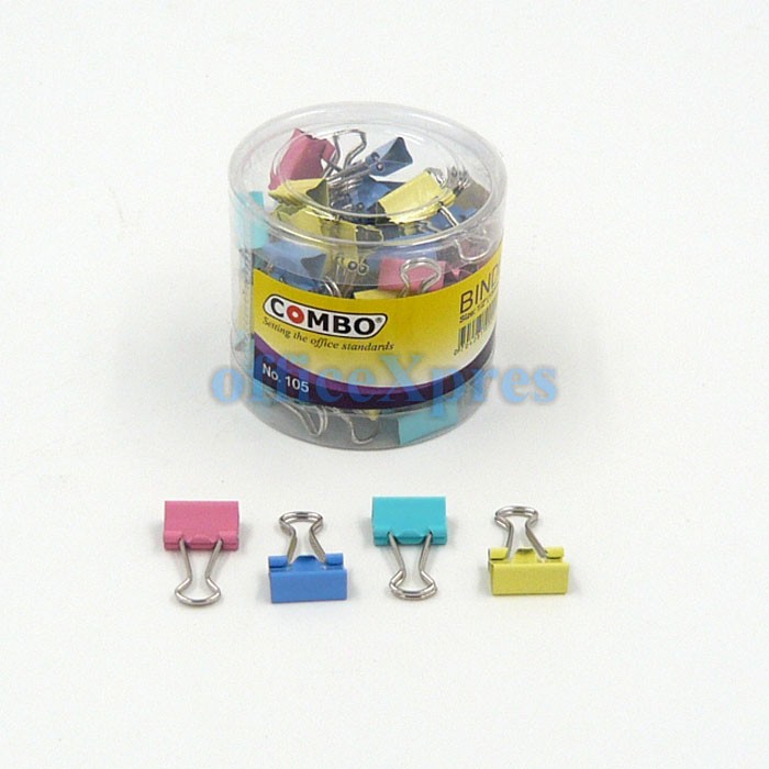Jual Binder Clip / Klip Kecil / Klip Warna / Penjepit Kertas 105 Combo