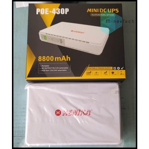 Kenika Portable Mini Ups Dc Poe Lithium 8800Mah [Poe-430P]