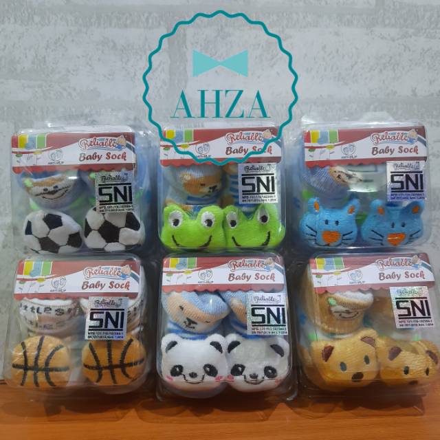 AHZA RELIABLE KAOS KAKI SNI MIKA 3D BONEKA