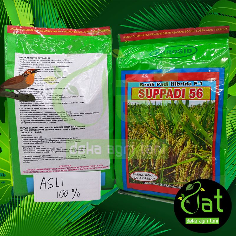 BIBIT BENIH PADI HIBRIDA F1 SUPPADI 56 1KG