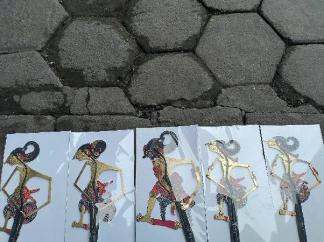 (BISA COD) WAYANG KULIT PANDAWA LIMA MINI CAPERAN SUPER HALUS ISI 5 PCS YUDISTIRA BIMA ARJUNA NAKULA