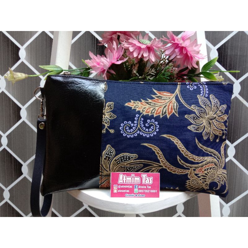 Grosir Clutch Batik Indonesia size 25x16cm/ souvenir dompet batik exclusive