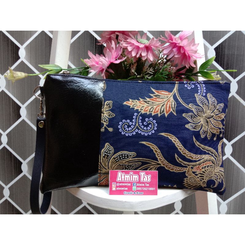 Grosir Clutch Batik Indonesia size 25x16cm/ souvenir dompet batik exclusive