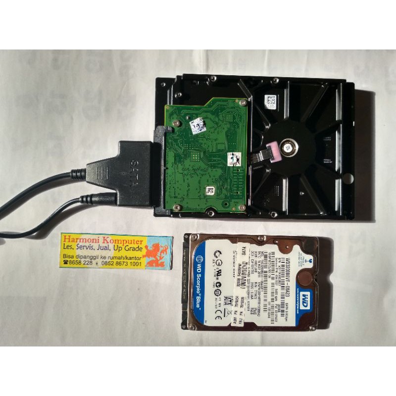 Kabel konektor konverter harddisk hdd PC 3.5 internal to eksternal SATA to USB 15+7 22pin