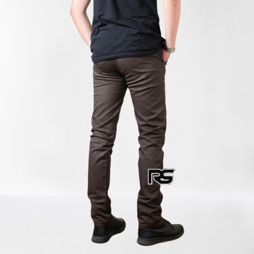 Celana Chino Panjang pria celana chinos pria celana chino kerjaharian santai casual formal Brown