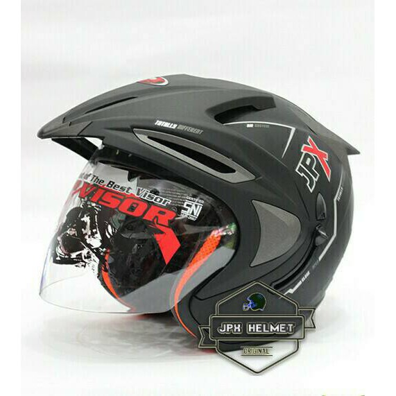 HM-01 Helm Jpx Supreme Warna Hitam Doff Kualitas Kyt Vog Mds Bogo Jpx Anak Murah