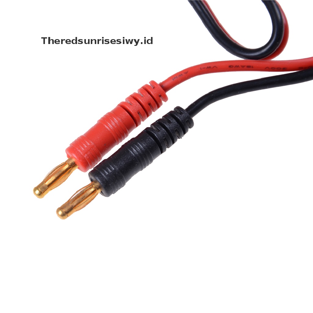 (Theredsunrisesiwy.Id) Xt60 Kabel Charger Baterai Lipo Ke 4mm Bullet / Banana Plug