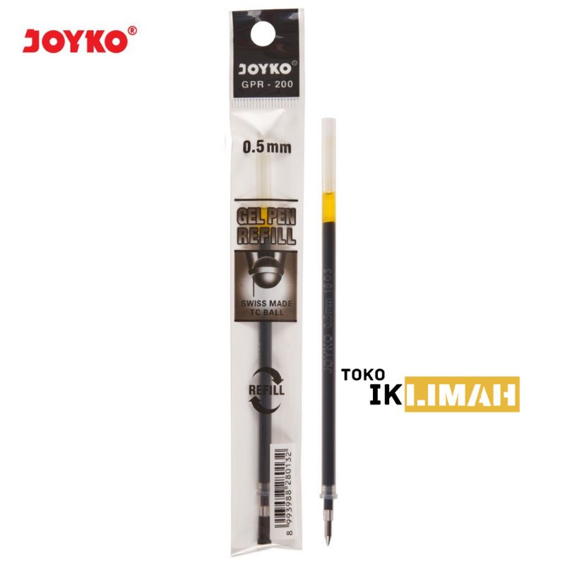 

Gel Pen Refill JOYKO GPR-200 0.5mm Hitam / Isi Ulang Pulpen / Pena